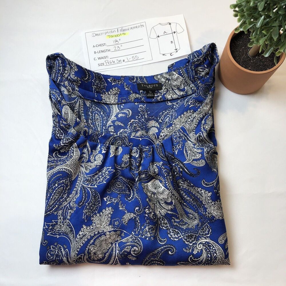 Talbots Blouse  Sleeveless - Picture 13 of 15